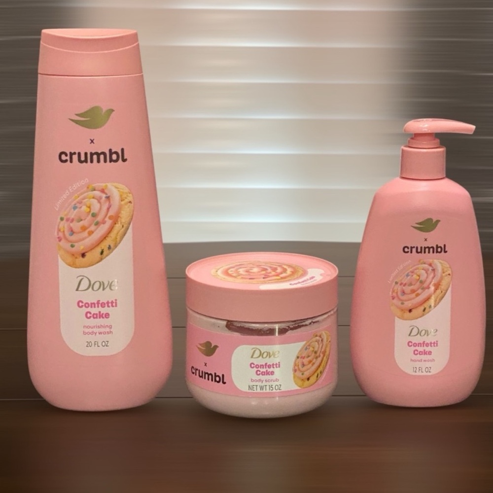 Limited Edition Dove x Crumbl— Confetti Cake Bundle